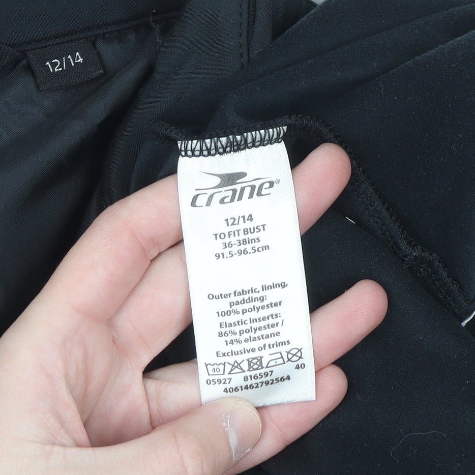 Crane Women's Black Size 12/14 Windbreaker Cycling Jacket