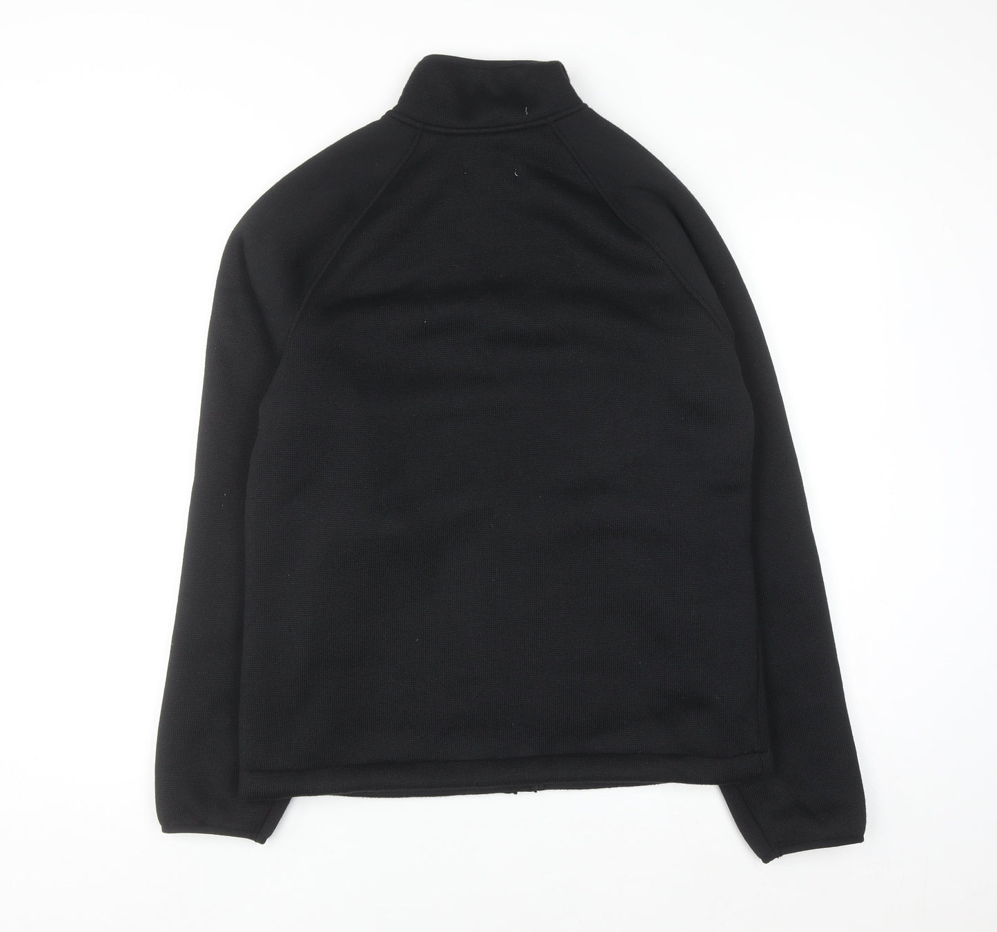 Marks and Spencer Men's Black Full Zip Fleece Sweatshirt S Regular