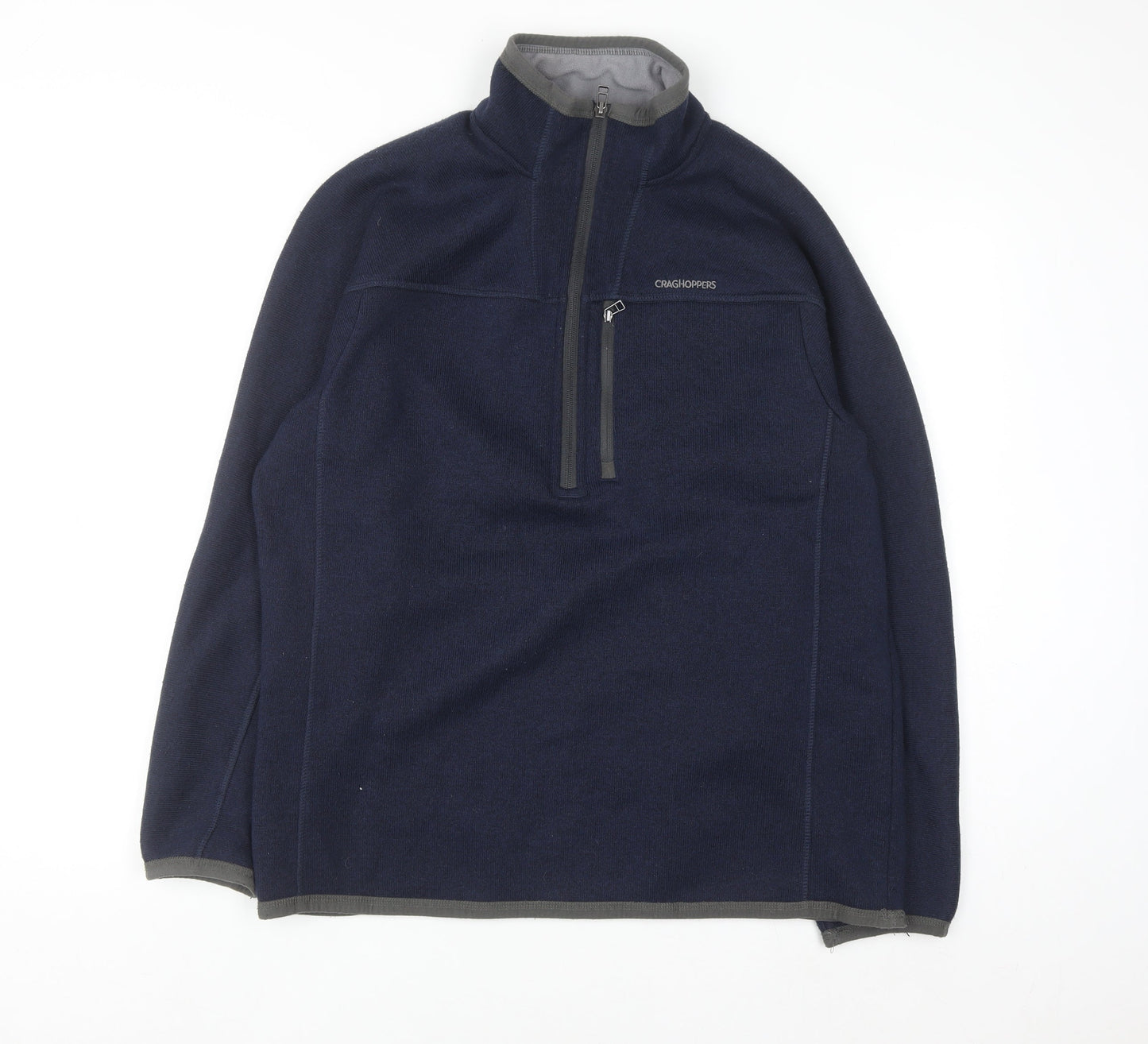Craghoppers Men's Blue XL 1/4 Zip Fleece Pullover Sweatshirt