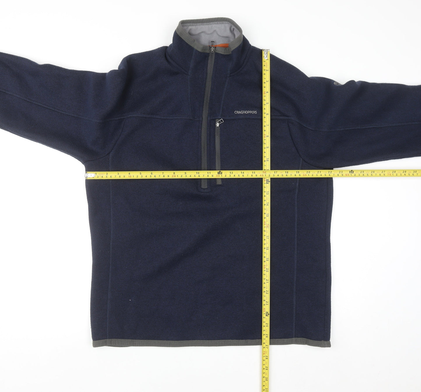 Craghoppers Men's Blue XL 1/4 Zip Fleece Pullover Sweatshirt