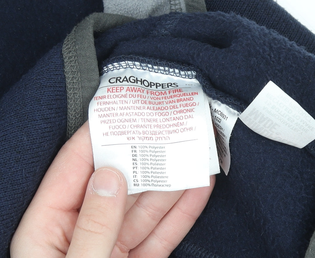 Craghoppers Men's Blue XL 1/4 Zip Fleece Pullover Sweatshirt