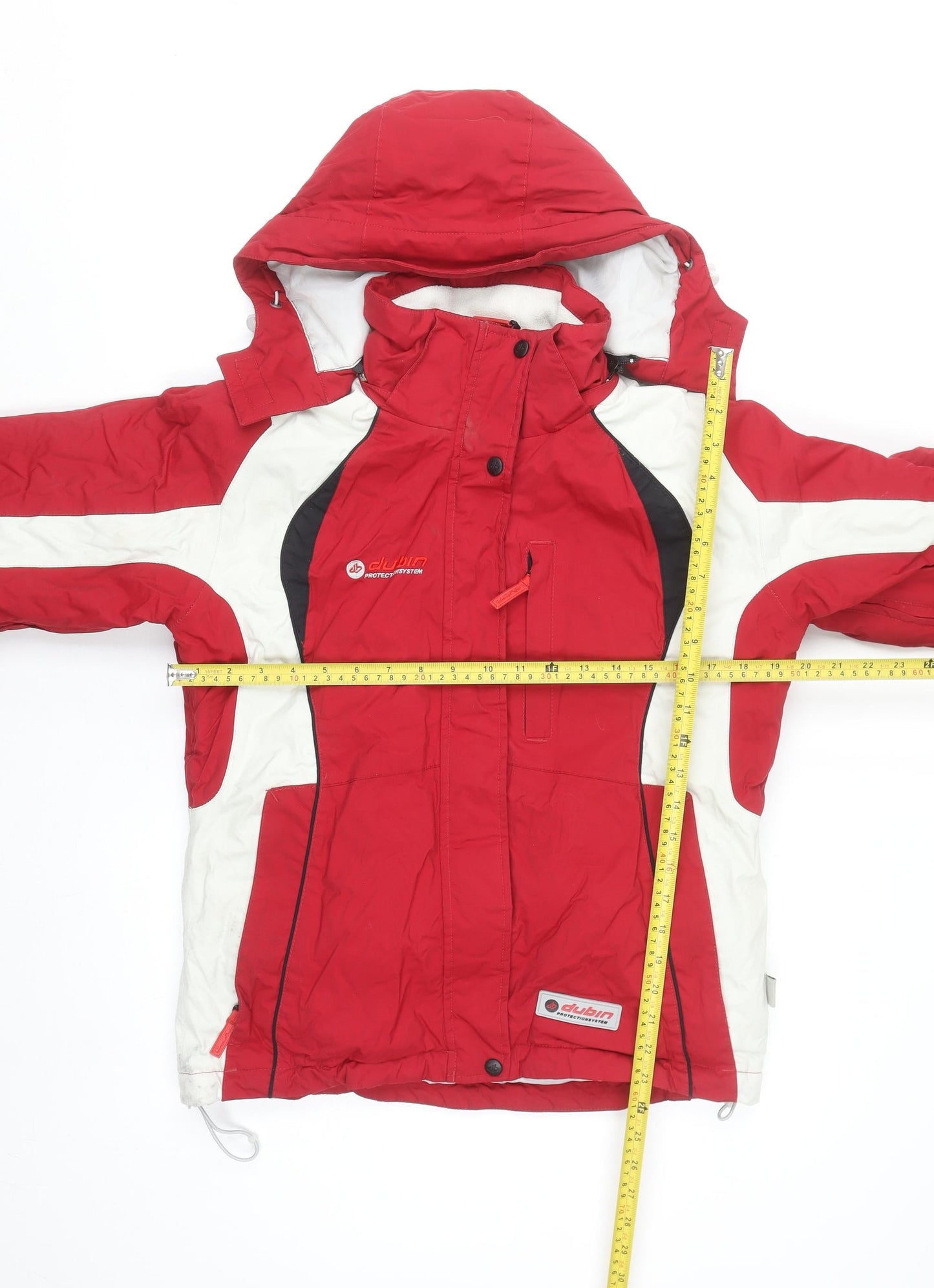 Dubin Men's Red Waterproof Ski Jacket S Hooded Insulated Winter Coat