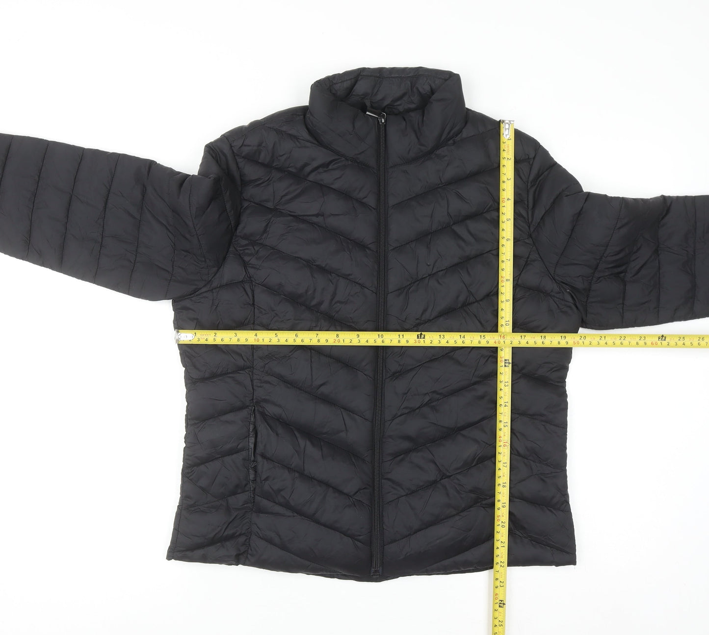 Primark Women Black M Quilted Puffer Jacket Lightweight Nylon