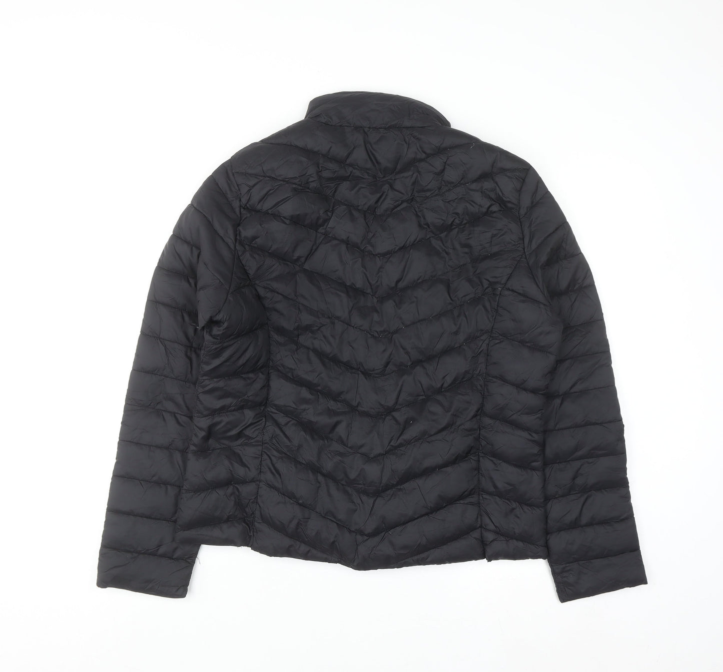 Primark Women Black M Quilted Puffer Jacket Lightweight Nylon