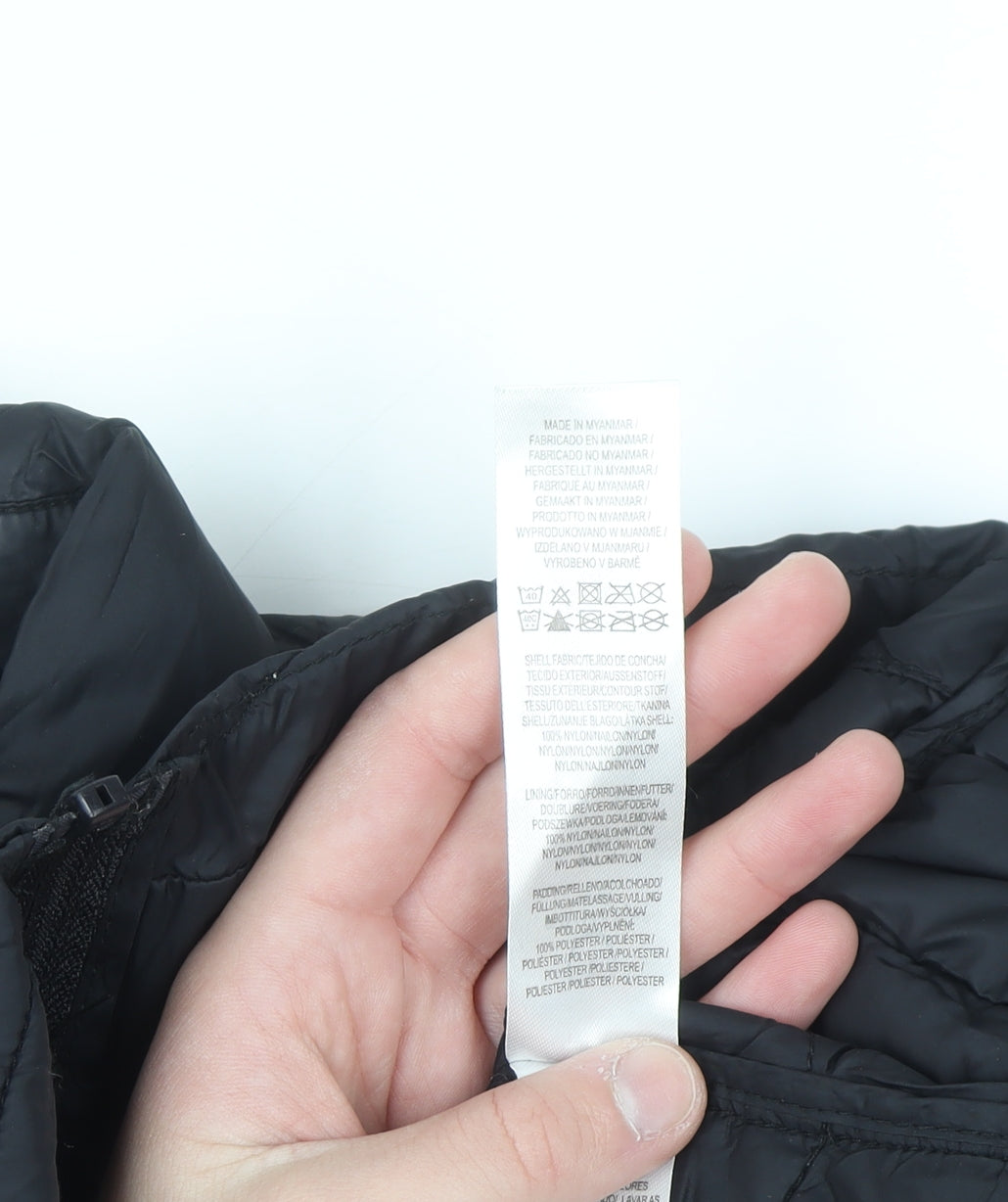 Primark Women Black M Quilted Puffer Jacket Lightweight Nylon