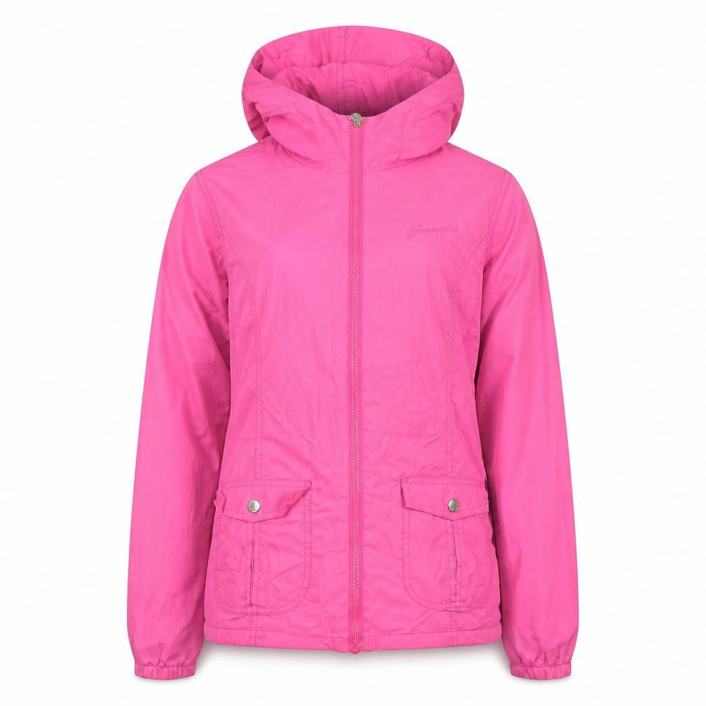 Pineapple Women’s Pink Hooded Full Zip Jacket Size 12