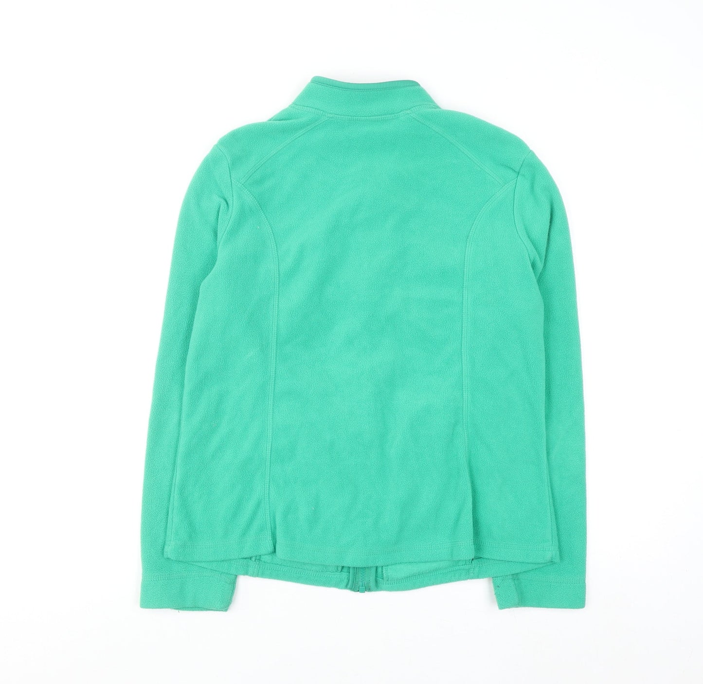 Tu Women Green Fleece Full Zip Sweatshirt Size 14