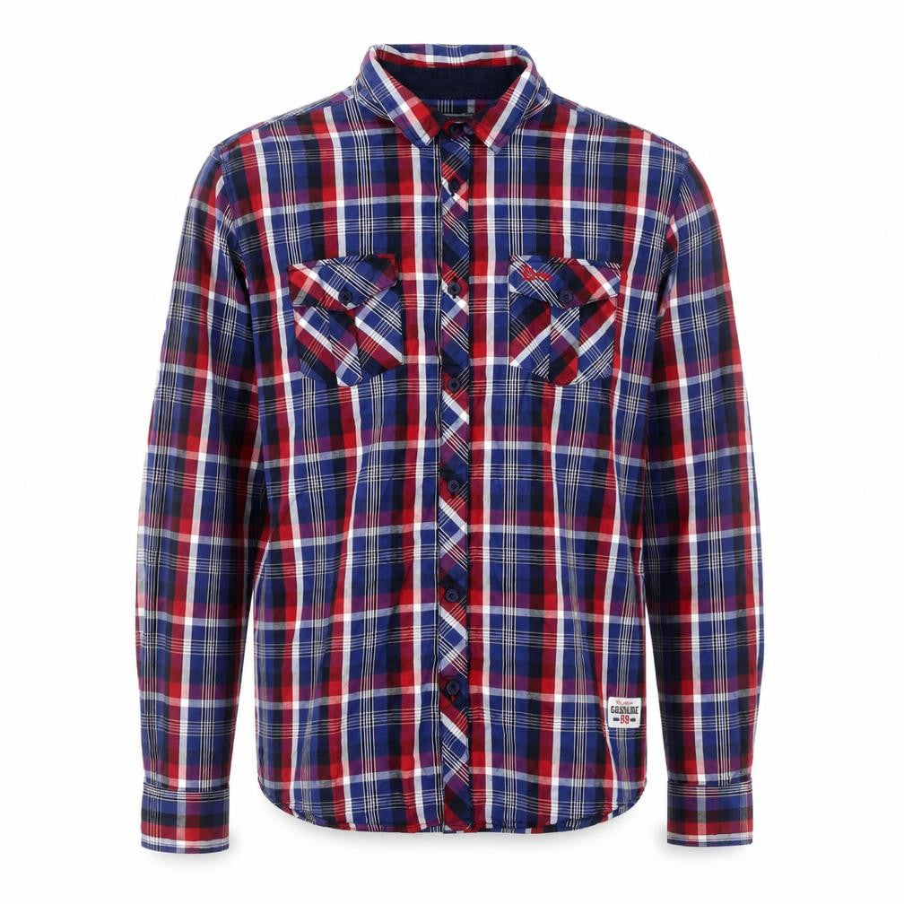 Gasoline Men's Multicoloured Checked Cotton Button-Up Shirt Size L