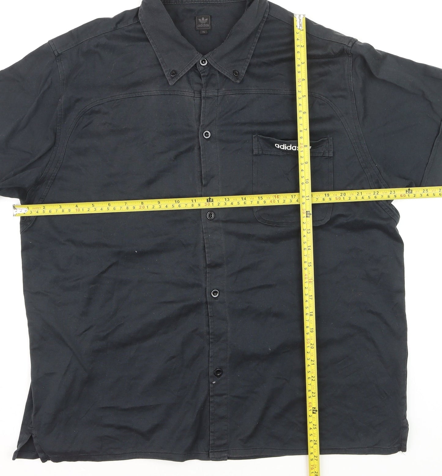 Adidas Men’s Black Cotton Short Sleeve Polo Shirt XL