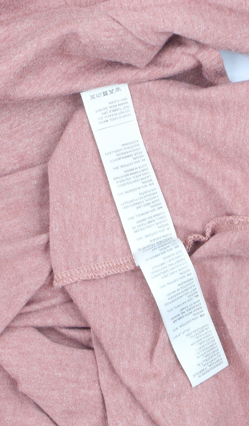 FatFace Women’s Pink 3/4 Sleeve Basic Scoop Neck T-Shirt Size 18