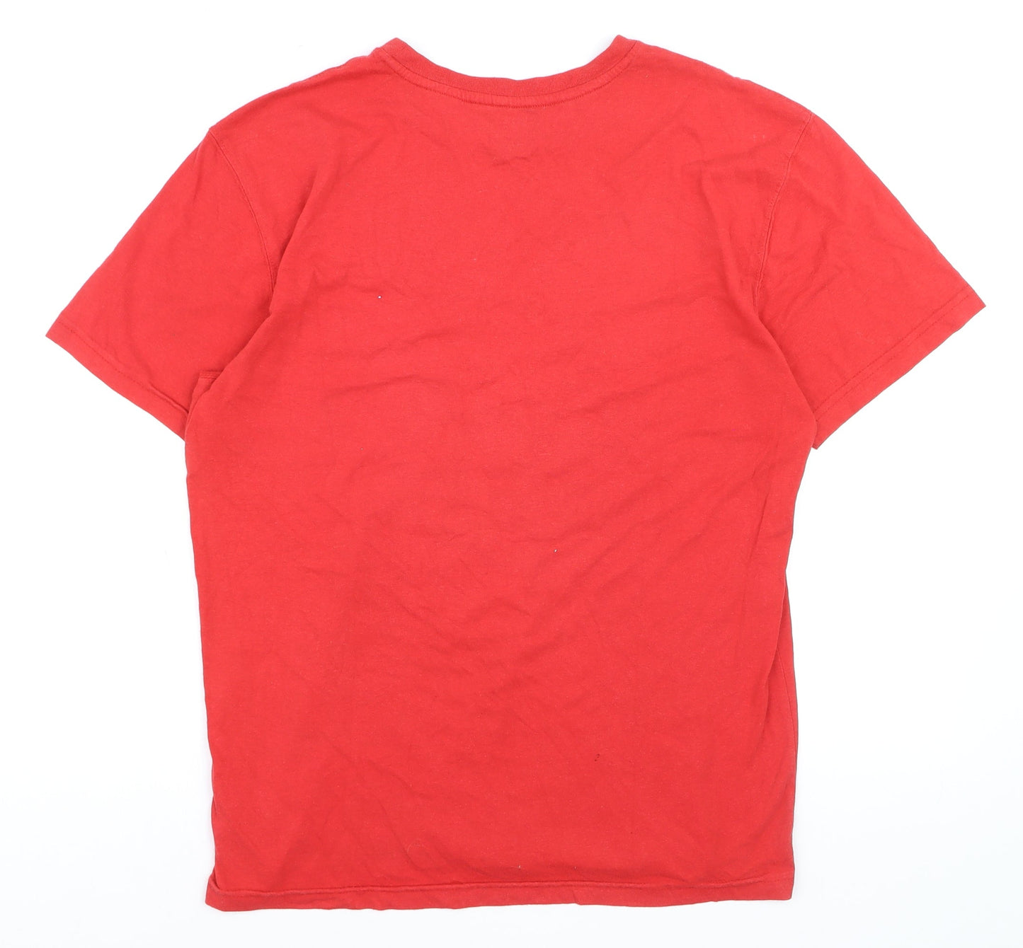 Reebok Men's Red Graphic Fitness Division T-Shirt Size M