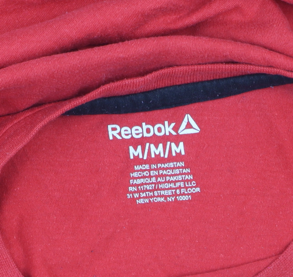 Reebok Men's Red Graphic Fitness Division T-Shirt Size M