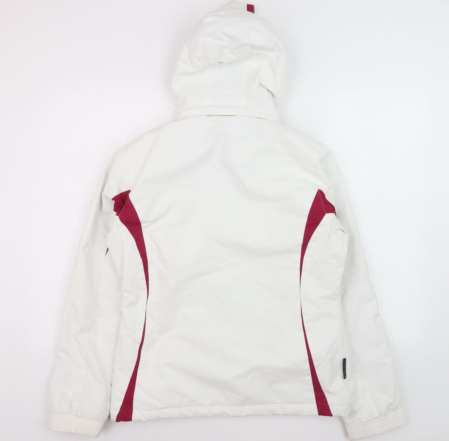 Parallel Womens White Ski Jacket Size 8 Hooded Waterproof Coat
