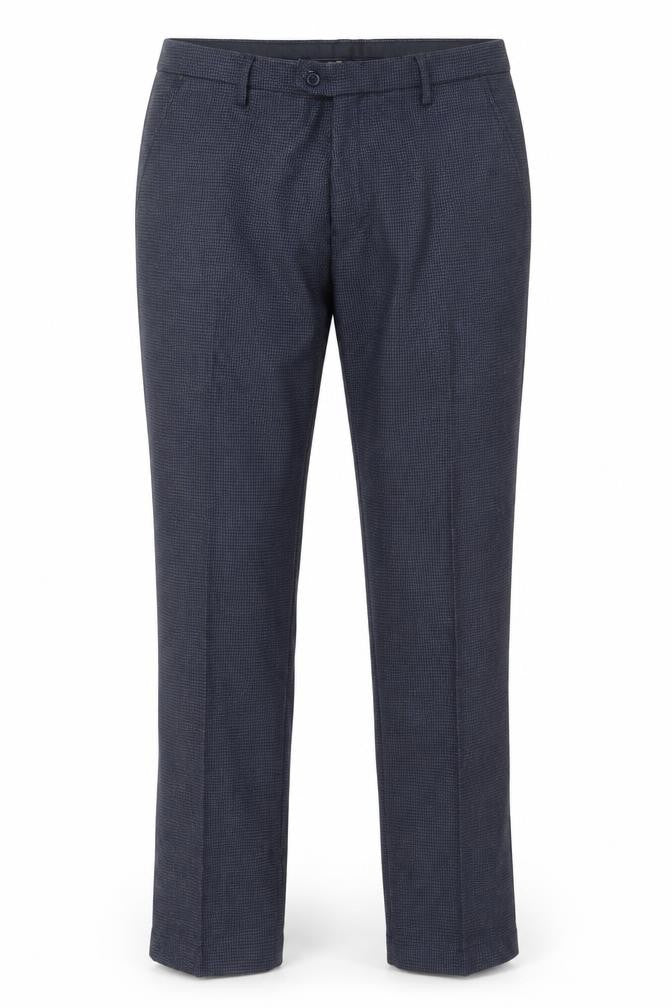 Cavani Women's Blue Herringbone Dress Pants Size 12 Regular Fit