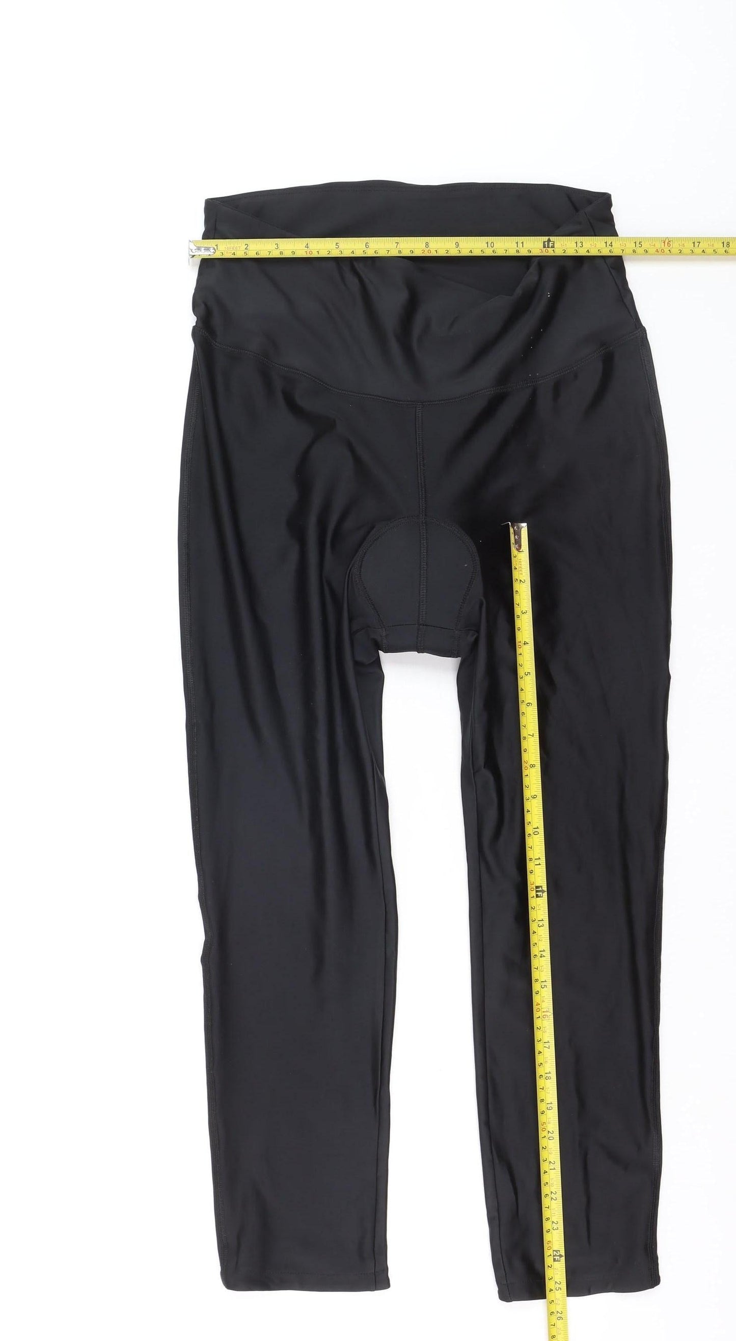 Ridge Womens Black Padded Cycling Leggings Size 16