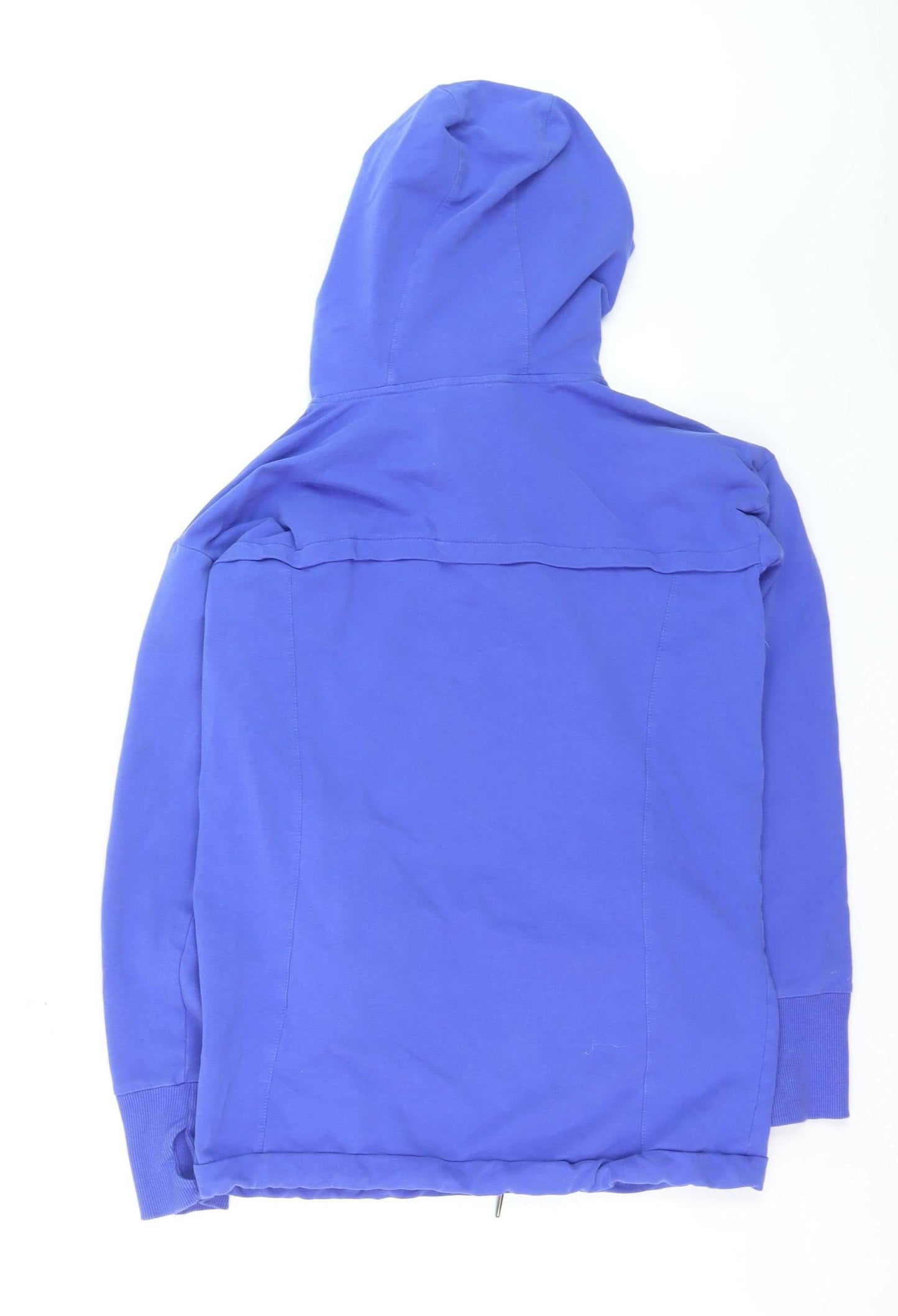 Sweaty Betty Womens Blue Half Zip Hoodie Medium Cotton Blend