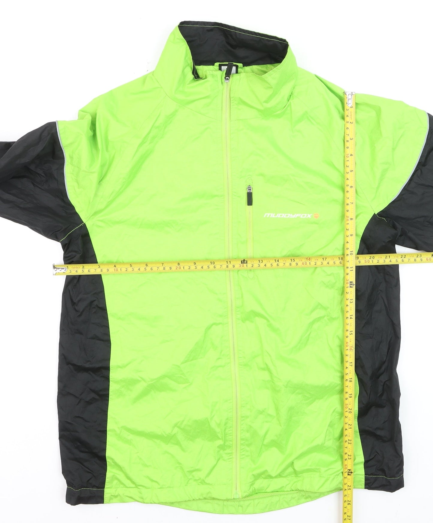 Muddyfox Men's Green Black L Windbreaker Cycling Jacket
