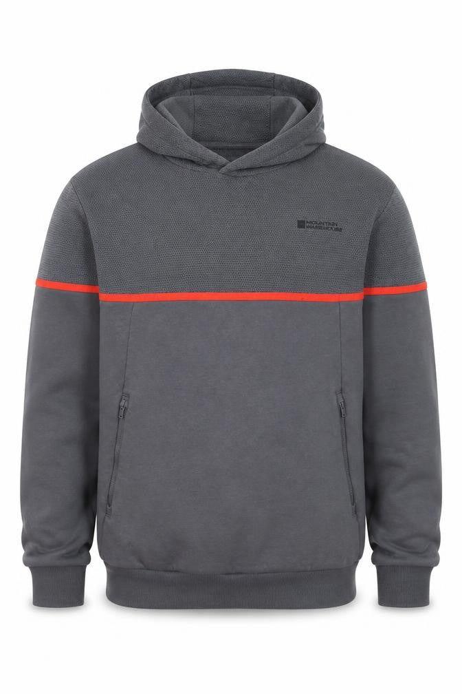 Mountain Warehouse Men’s Grey Pullover Hoodie Medium Outdoor Quick Dry