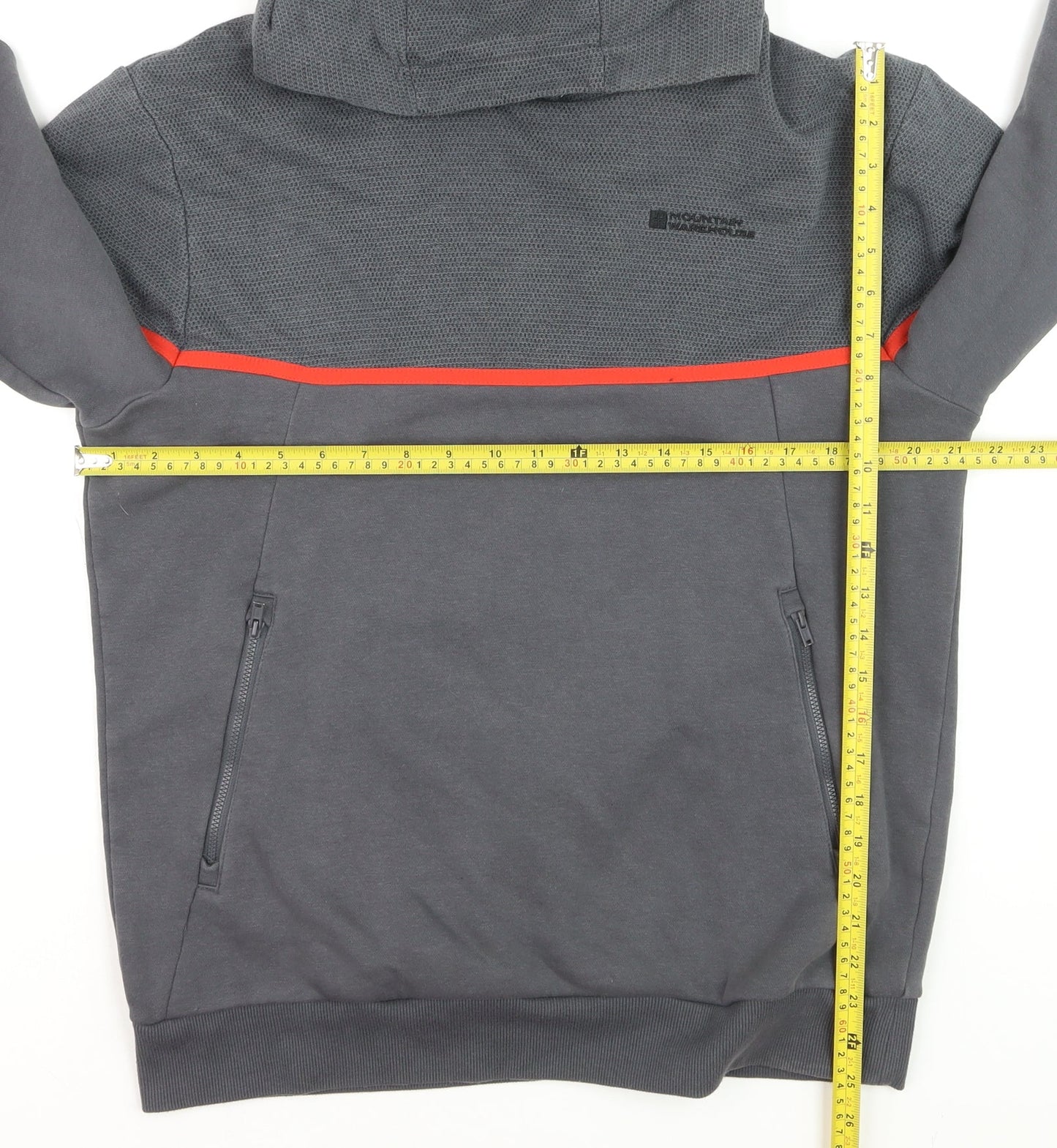 Mountain Warehouse Men’s Grey Pullover Hoodie Medium Outdoor Quick Dry