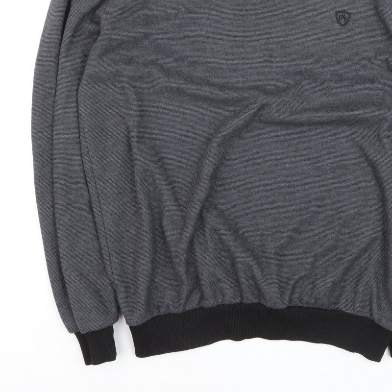 Additional view of Galvini men’s grey xl v-neck jumper casual knitwear