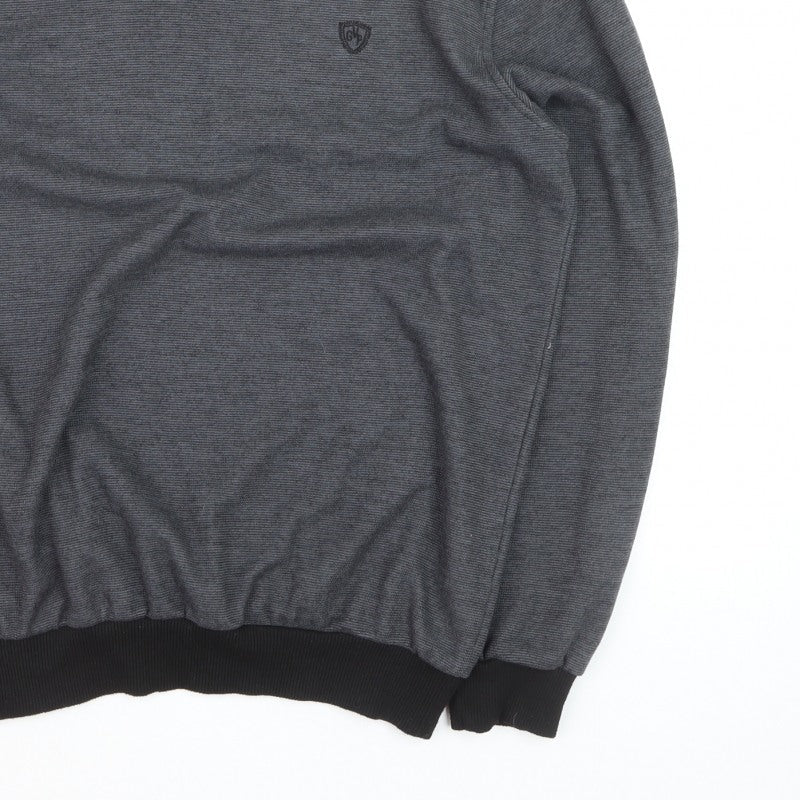 Additional view of Galvini men’s grey xl v-neck jumper casual knitwear