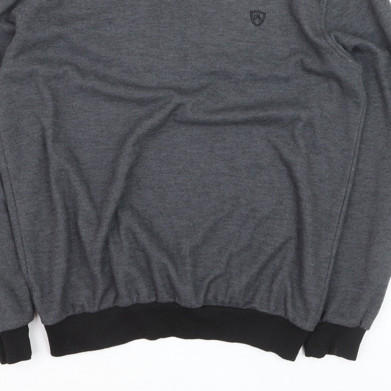 Additional view of Galvini men’s grey xl v-neck jumper casual knitwear