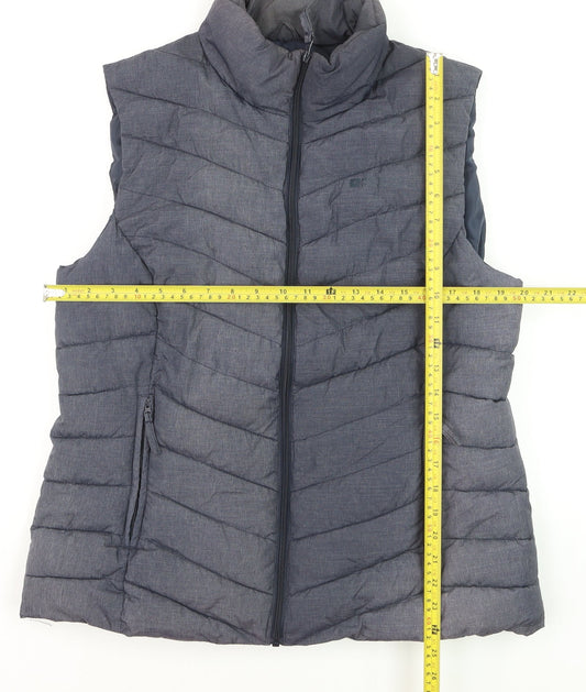 Mountain Warehouse Womens Grey Size 16 Padded Puffer Waistcoat