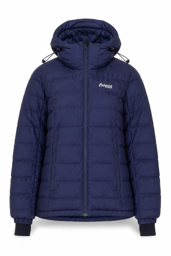 Bergans of Norway Womens Blue XS Puffer Jacket Hooded Down Winter Coat