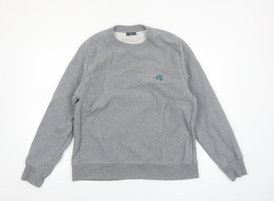 Paul Smith Men's Grey XL Crew Neck Cotton Sweatshirt