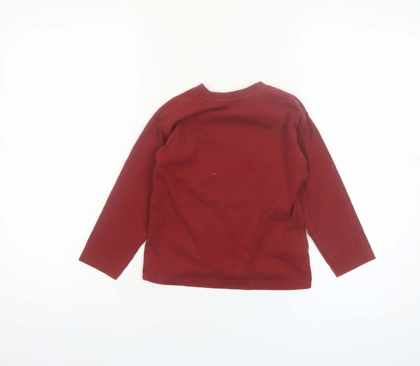Mayoral Boys Red Long Sleeve Graphic T-Shirt 4 Years
