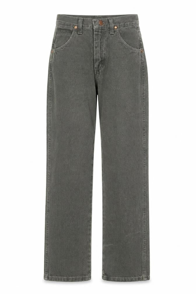 Wrangler Womens Grey 14 Slim High Rise Straight Jeans