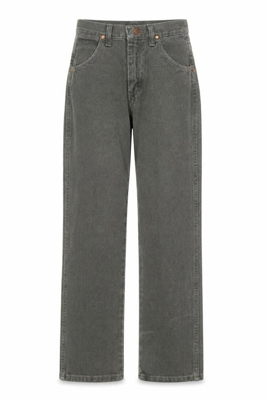 Wrangler Womens Grey 14 Slim High Rise Straight Jeans