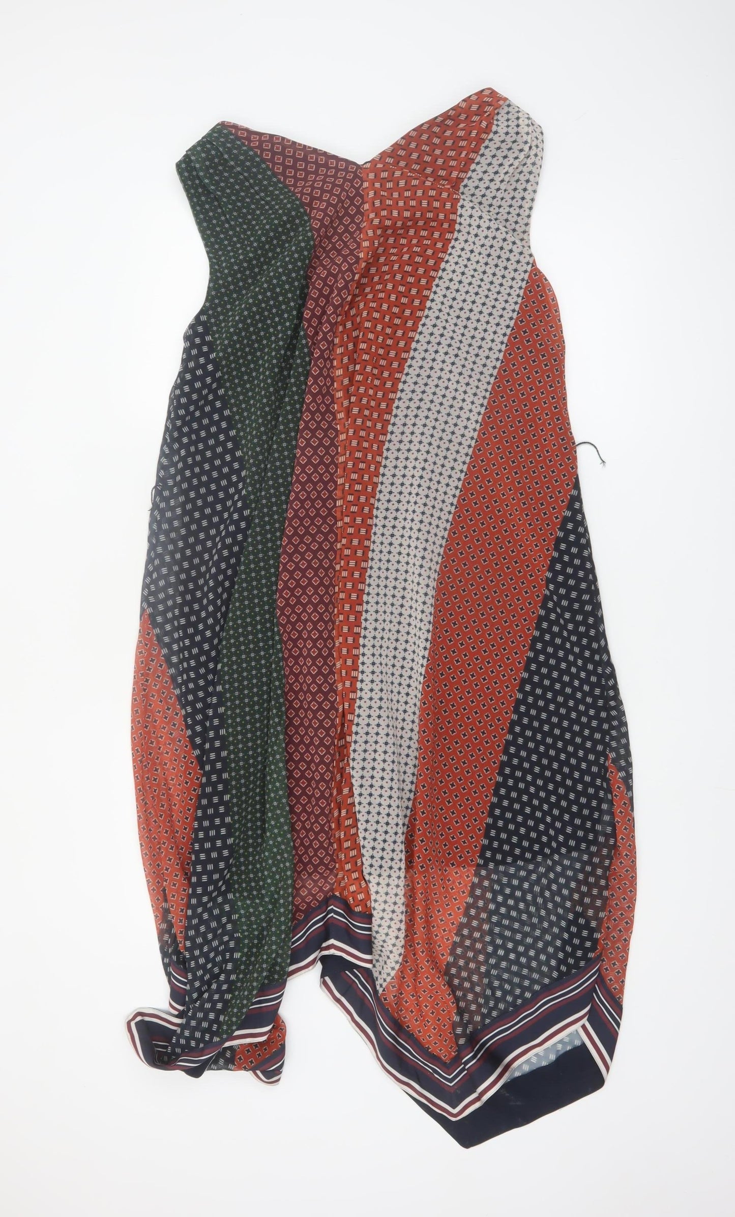 French Connection Women's Multicoloured XS Sleeveless Geometric Shift Dress