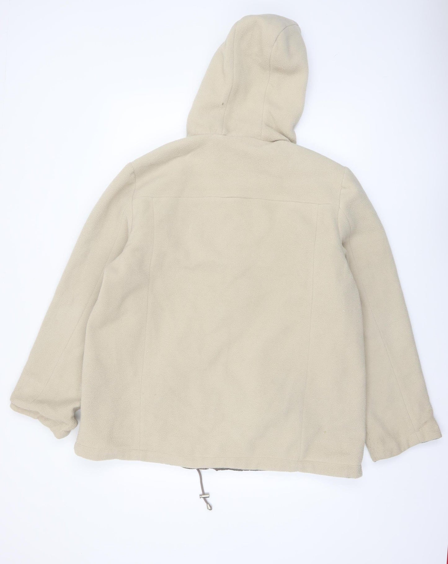 BHS Women’s Beige Full Zip Hooded Fleece Jacket Size 18