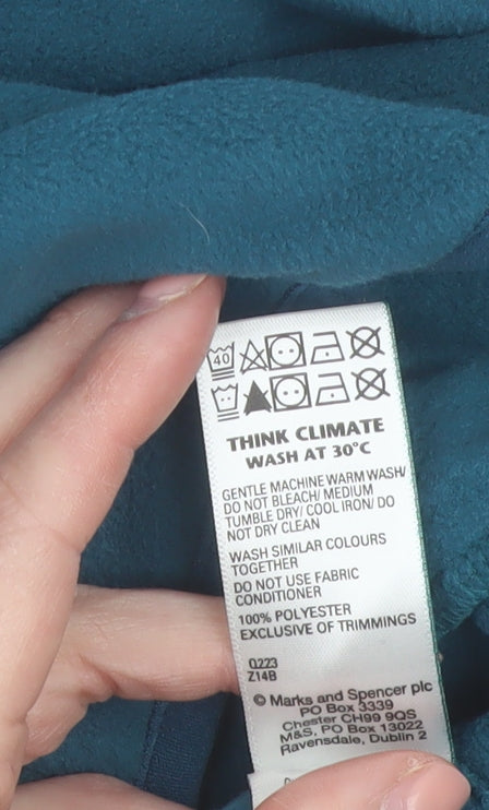 Marks and Spencer Goodmove Women's Blue Fleece Zip Jacket Size 10
