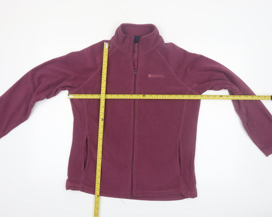 Mountain Warehouse Womens Purple Fleece Jacket UK 14 Full Zip