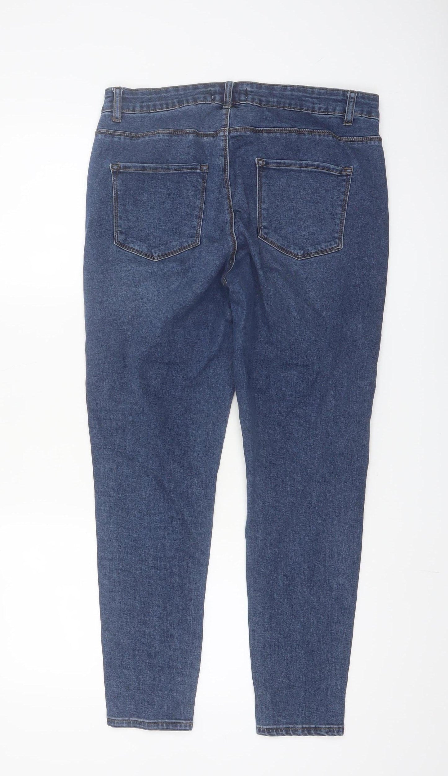 Denim Co. Women's Blue Size 16 Skinny Stretch Jeans