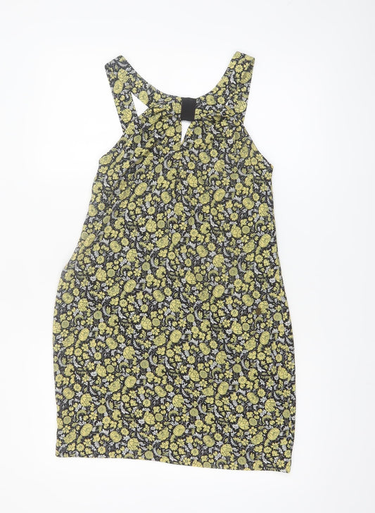 Diesel Womens Multicoloured Floral Shift Dress XS Sleeveless