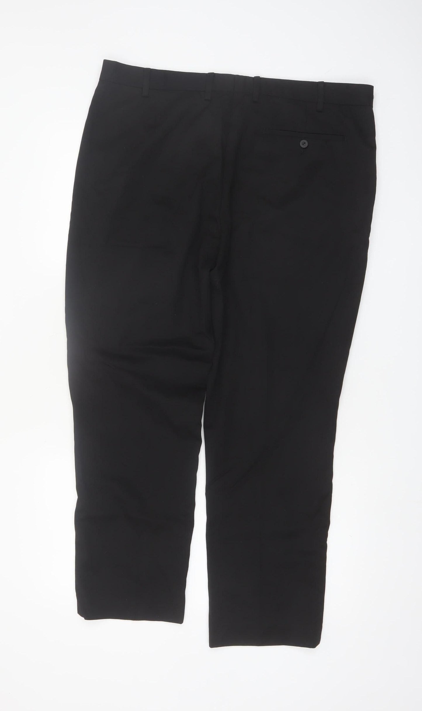 Primark Men’s Black Regular Fit Chino Trousers 38x30