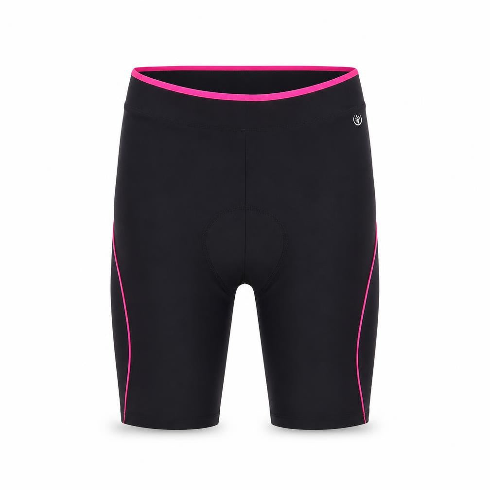 Front view of Dunnes Women Black Medium Biker Activewear Shorts Nylon Blend