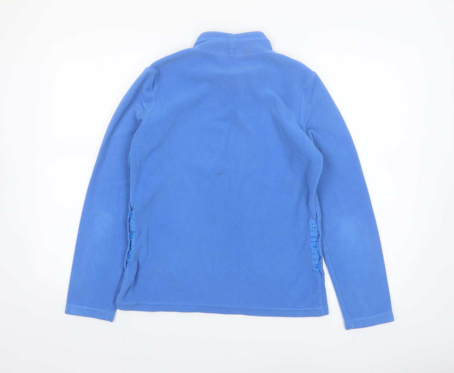 Marks and Spencer Women Azure Blue Pullover Fleece Sweatshirt UK 10