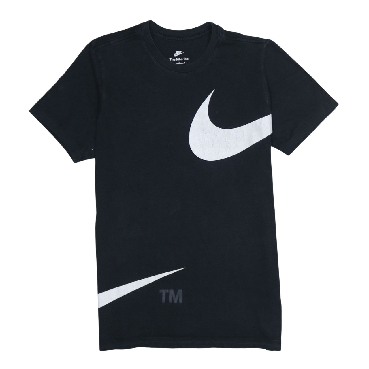 Nike Men's Black Graphic Logo Crew Neck Cotton T-Shirt Size M