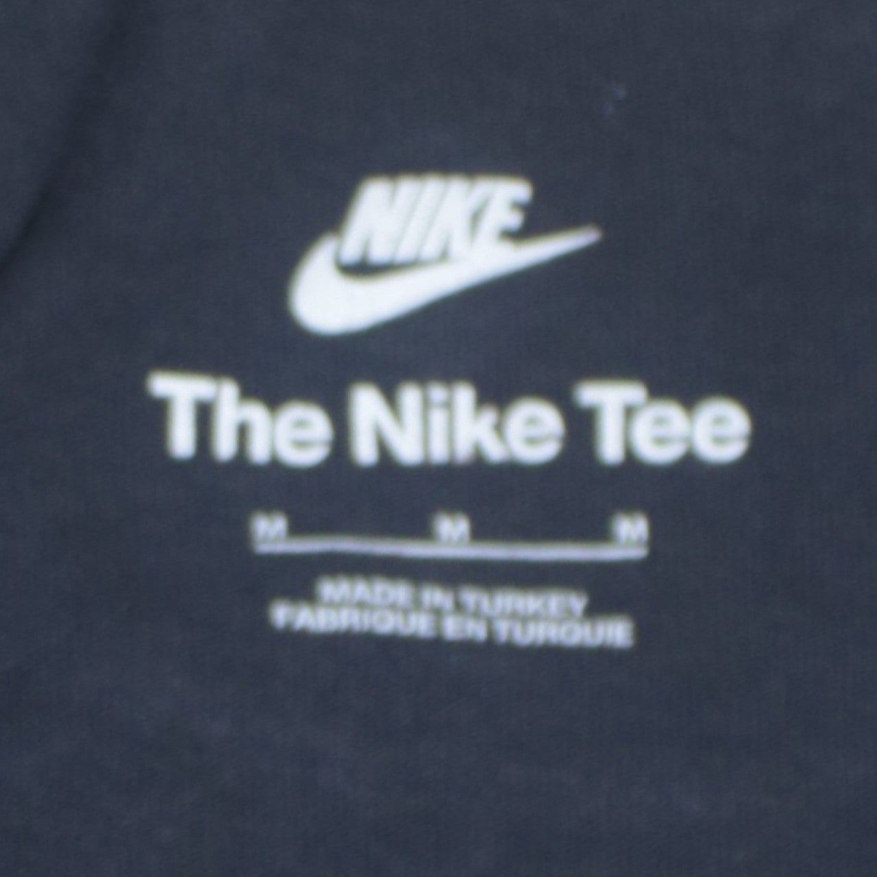 Nike Men's Black Graphic Logo Crew Neck Cotton T-Shirt Size M