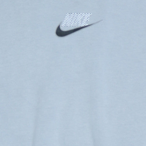 Nike Women Blue Pullover Sweatshirt Loose Fit L Logo Crew Neck