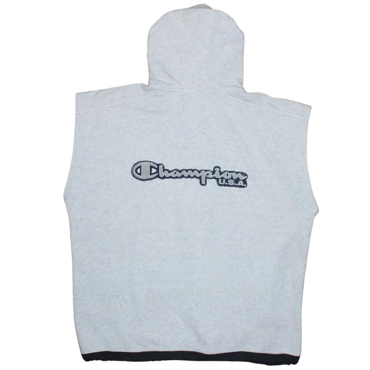 Champion Men's Grey XL Sleeveless Zip Hoodie Vest