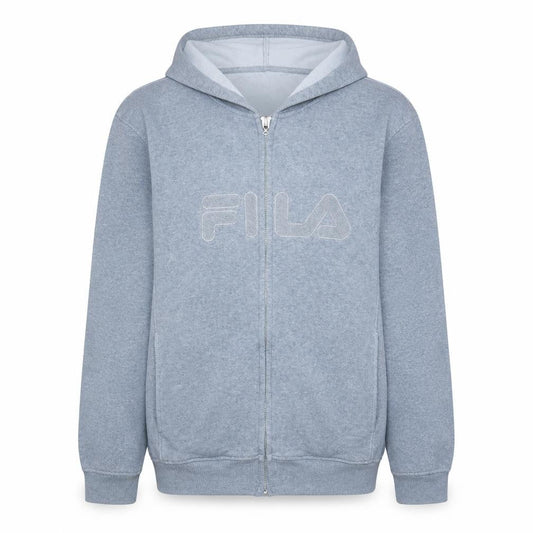 FILA Womens Grey Full Zip Hoodie XXL Classic Casual Sweatshirt