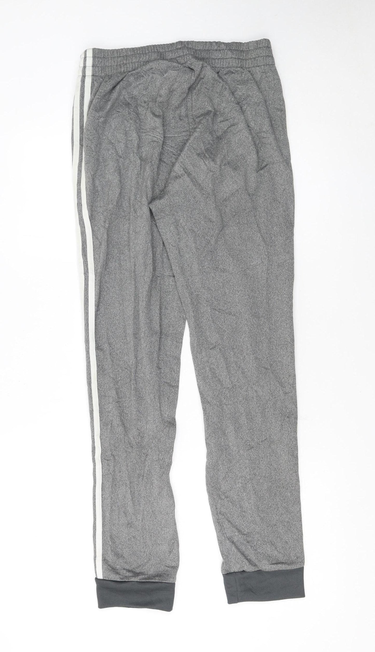 Adidas Men's Grey Jogger Track Pants Size L Elastic Waist Casual