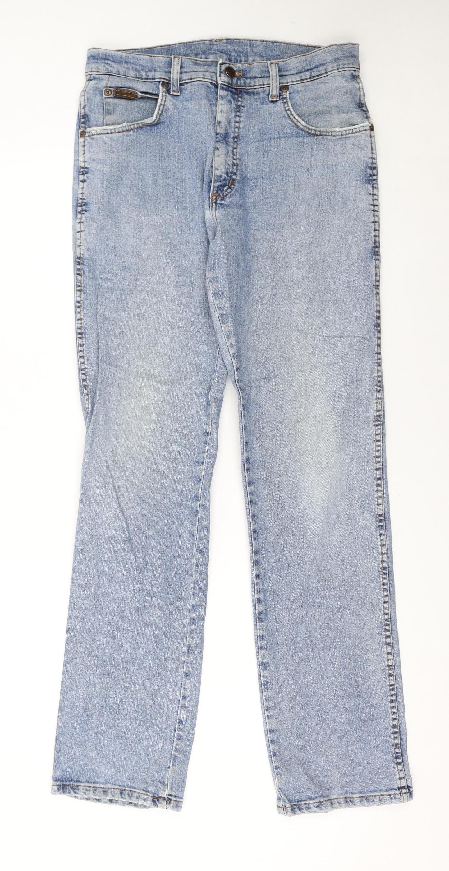 Wrangler Men's Blue Texas Stretch Straight Jeans W32 L32