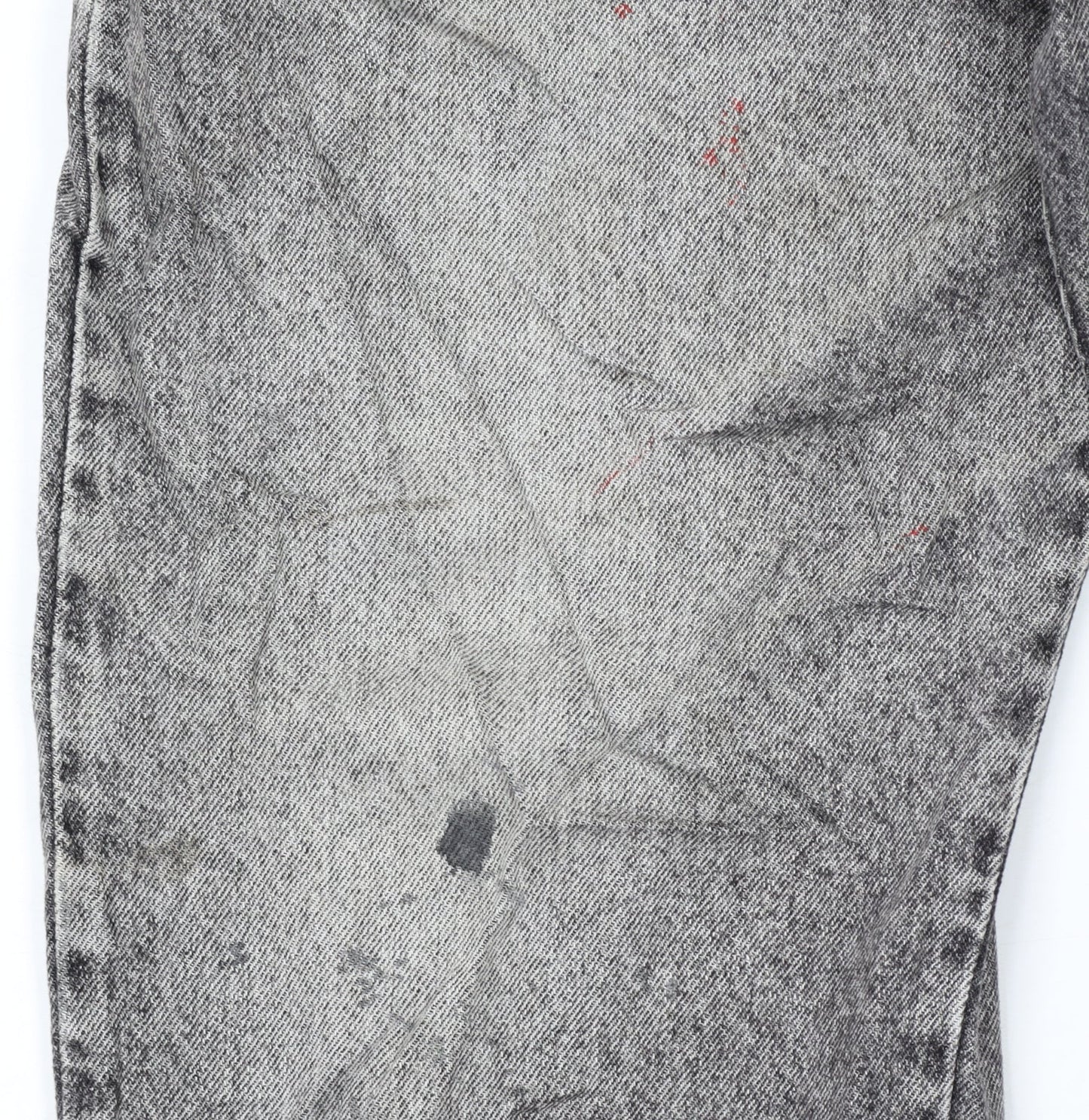 Lee Cooper Men's Grey Acid Wash Straight Jeans W40 L34