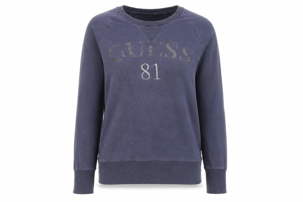 Guess Luxury Jeans Womens Blue Crew Neck Pullover Sweatshirt M